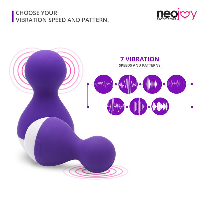NeoJoy 7 Funktionen Brust-Klitoris-Stimulator- Lila | Magnetisch Wiederaufladbar | Silikon Massagegerät | Vibrator | Dildo |  Sexspielzeug - lucidtoys.de Not Classified