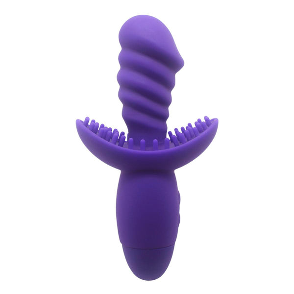 Neojoy Silikon Twist Lila - G-Punkt Dildo Vibrator - Klitoris Stimulation - 10 Funktionen - Wasserdichte Silikon Masturbator - Sex-Spielzeug für Frauen