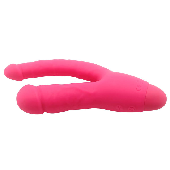 Neojoy Double Trouble Vibrator Pink - Silikon Doppel-Massagegerät - Anal Stimulation - 10 Funktionen - Realistische Klitoris G-Punkt Anal Prober - Mastrubator für Frauen - lucidtoys.de Anal Vibratoren