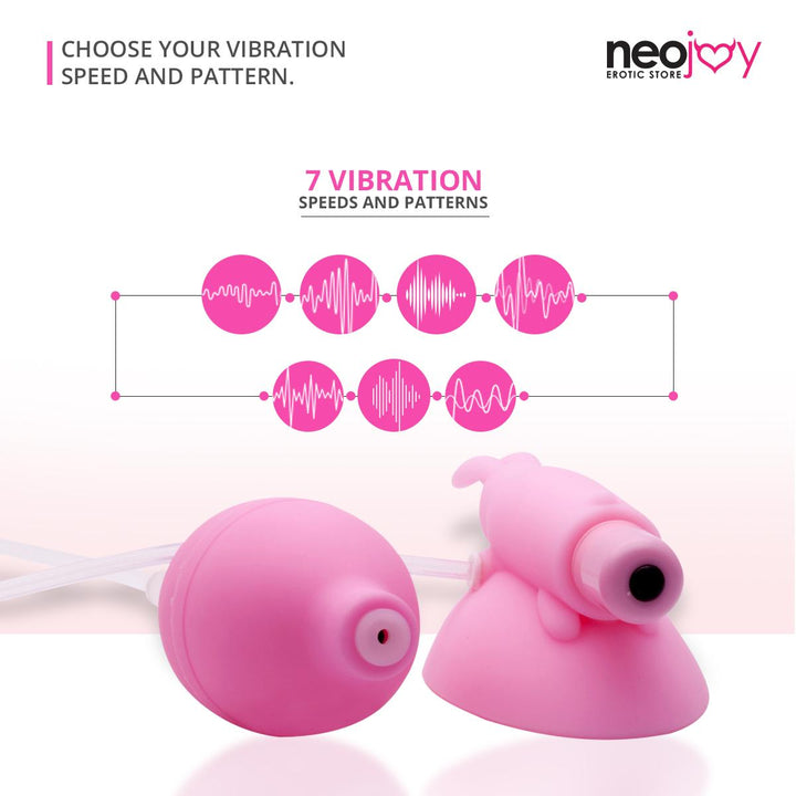 Neojoy Vibrierende Vaginapumpe - 10 Geschwindigkeiten Clitoral Stimulator - Silikon Klitoris Vibrator - Sex-Spielzeug für Frauen - Sex Masturbator - lucidtoys.de Klitoris Vibratoren