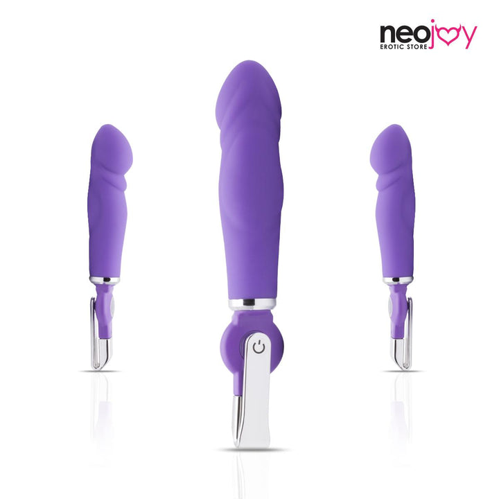 Neojoy 20 Funktionen Penis Vibrator Lila- Silikon Zauberstab Massager - USB Wiederaufladbare G-Punkt Vibrator - Klitoris Stimulation Masturbator - Sex-Spielzeug für die Frau