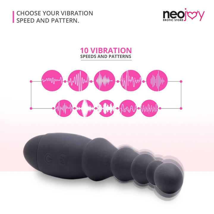 Neojoy Silikon Schlanker Perlen Prober - Flexible Analkugeln - Butt Plug für Anfänger - Anal Prober - Prostata Massager - Wasserdichtes Sexspielzeug - lucidtoys.de Anale Perlen