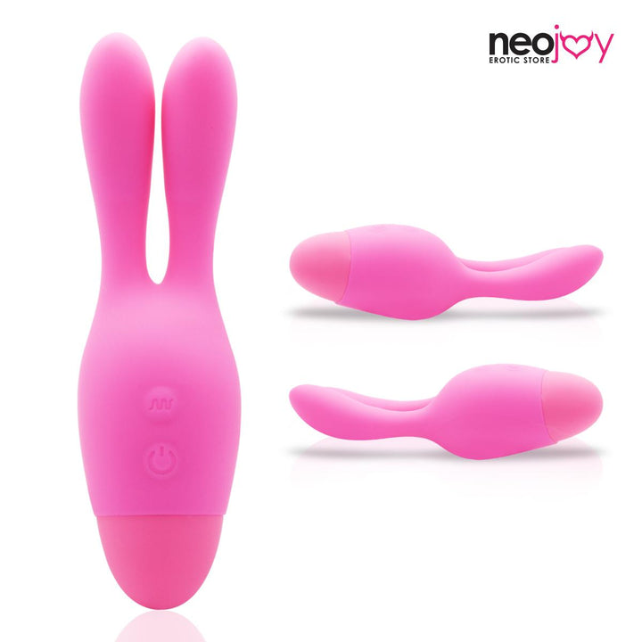 Neojoy Bunny Ears Pink Vibrator - Silikon Hasenohren für die Stimulation der Klitoris - 10 Funktionen G-Punkt Dildo Kugel Vibrator - Wasserdichter Silikon Masturbator - Sex-Spielzeug für Frauen