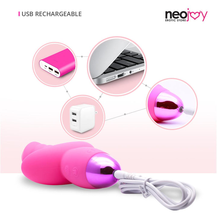 Neojoy Vibe Twist Pink - G-Punkt Dildo - Vibrator - Klitoris-Stimulation - 10 Funktionen per USB-Wiederaufladbares Massagegerät - Wasserdichter Silikon-Masturbator - Sex-Spielzeug für Frauen - lucidtoys.de G-Punkt-Vibratoren