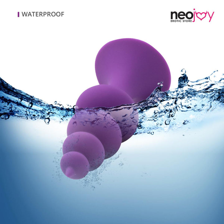 Neojoy Perlen Anal Prober - 12 cm Butt Plug mit 4 Perlen - Silikon Prostata Masturbator mit Saugnapf - Wasserdichter Anal Dildo für Einsteiger - Unisex - Sexspielzeug für Erwachsenes - lucidtoys.de Anale Perlen