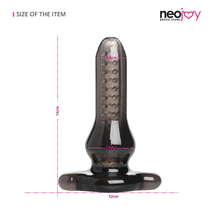 Neojoy Clear Butt Plug - Weicher Silikon Prober zur analen Stimulation und Prostata Massage - Wasserdichter Unisex Anal Prober für Fortgeschrittene - Sexspielzeug für Erwachsene - lucidtoys.de Butt Plugs