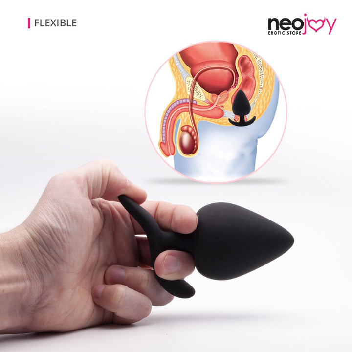 Neojoy Schlanker Anfänger Anal Plug - Weicher Silikon Prober zur analen Stimulation und Prostata Massage - Wasserdichter Unisex Anal P-Punkt Prober für Fortgeschrittene - langes Modell - Sexspielzeug für Erwachsene - lucidtoys.de Butt Plugs