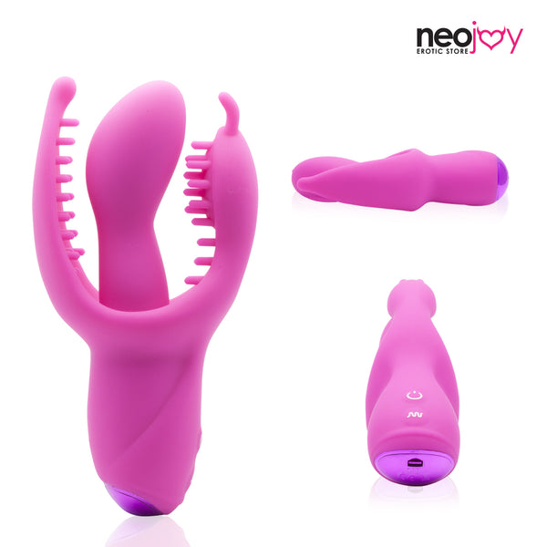 Neojoy G-Punkt 10- Vibrationsfunktionen Silikon-Klitoris-Stimulator - Rosa