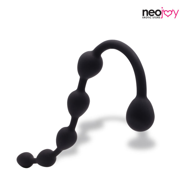 Neojoy Medium Anal Beads Silikon Schwarz - 11.8 Zoll - 30cm