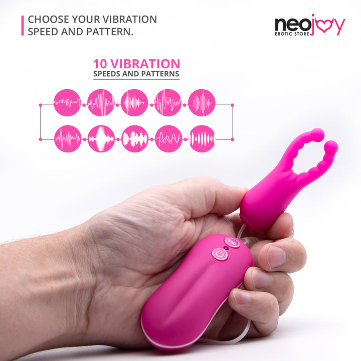Neojoy Multi-Vibes Lila Stimulator Nippel - Klitoris Vibrator - Kleiner Silikon Massager für Anfänger - lucidtoys.de Klitoris Vibratoren