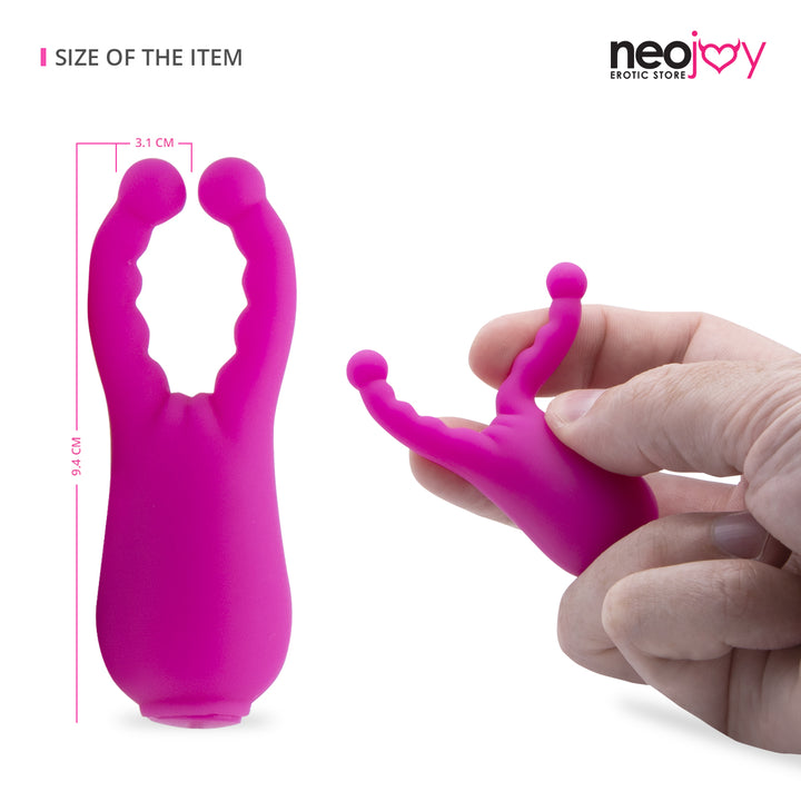 Neojoy Multi-Vibes Lila Stimulator Nippel - Klitoris Vibrator - Kleiner Silikon Massager für Anfänger - lucidtoys.de Klitoris Vibratoren