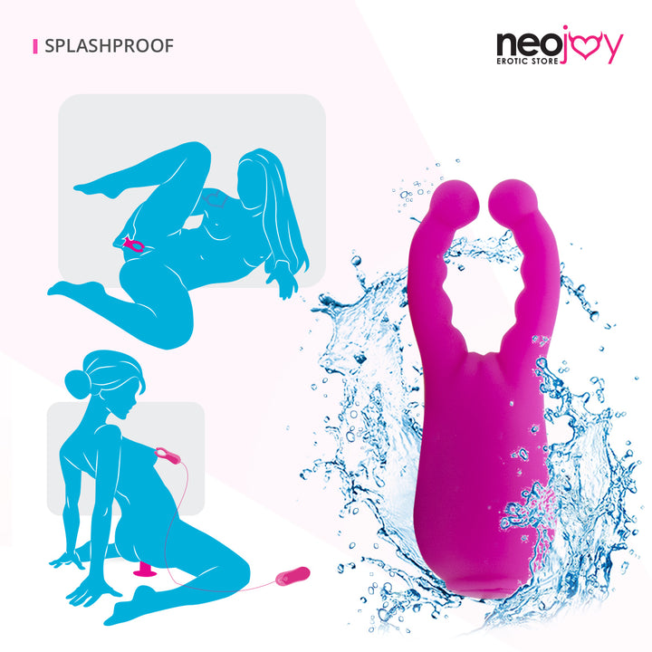 Neojoy Multi-Vibes Lila Stimulator Nippel - Klitoris Vibrator - Kleiner Silikon Massager für Anfänger - lucidtoys.de Klitoris Vibratoren