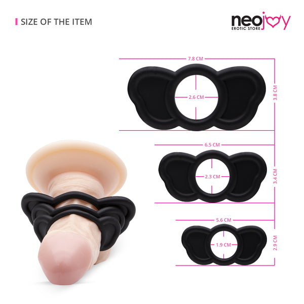 Neojoy Butterfly Elephant 3 Penisring zum eine längere Spielzeit