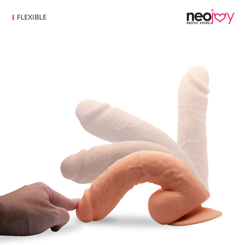 Neojoy - Banger Silikon Dildo Mit Saugnapf - Hautfarben - 18 cm - 7,2 Zoll video