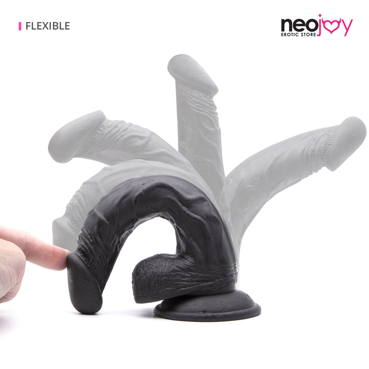 Neojoy - Lebensechte super-reale TPE Curved Masturbator 19 cm Wasserdichter Dildo - Schwarz - lucidtoys.de Dildos