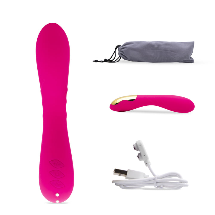 Neojoy Jumbo Joy Vibrator - G-Punkt Klitoris freundlich Massager - Silikon Wasserdichter Zauberstab Dildo - Magnetisch Aufladbares Sexspielzeug für Erwachsene für Frauen