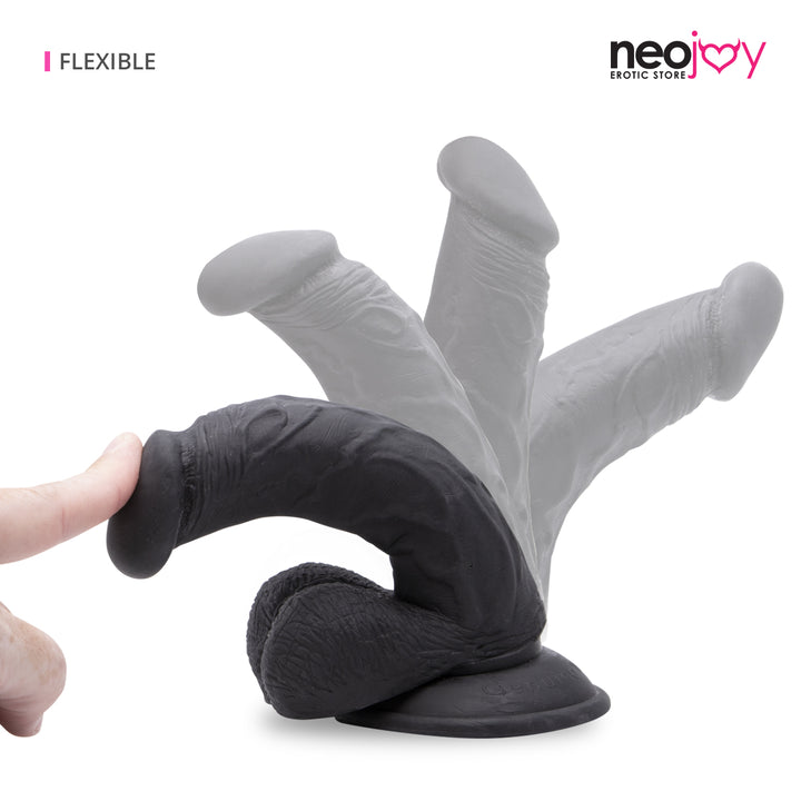Neojoy - Lebensechte super-reale TPE Curved Masturbator 14,5cm Wasserdichter Dildo - Schwarz - lucidtoys.de Dildos