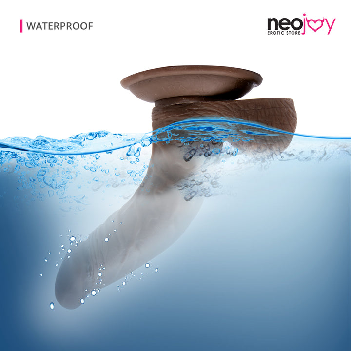 Neojoy - Lebensechte super-reale TPE Curved Masturbator 14,5cm Wasserdichter Dildo - Braun - lucidtoys.de Dildos