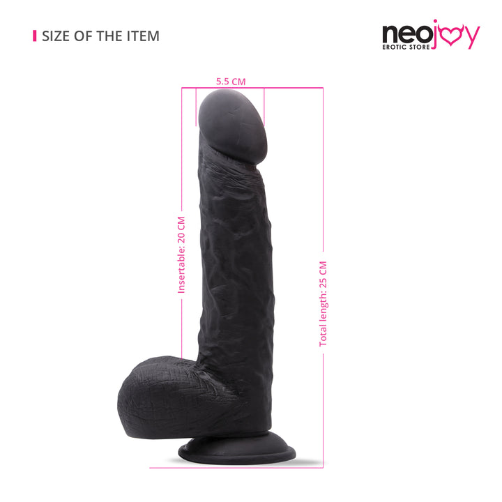 Neojoy 26,5cm Girthy Lover (Schwarz)- Dildo - lucidtoys.de Dildos