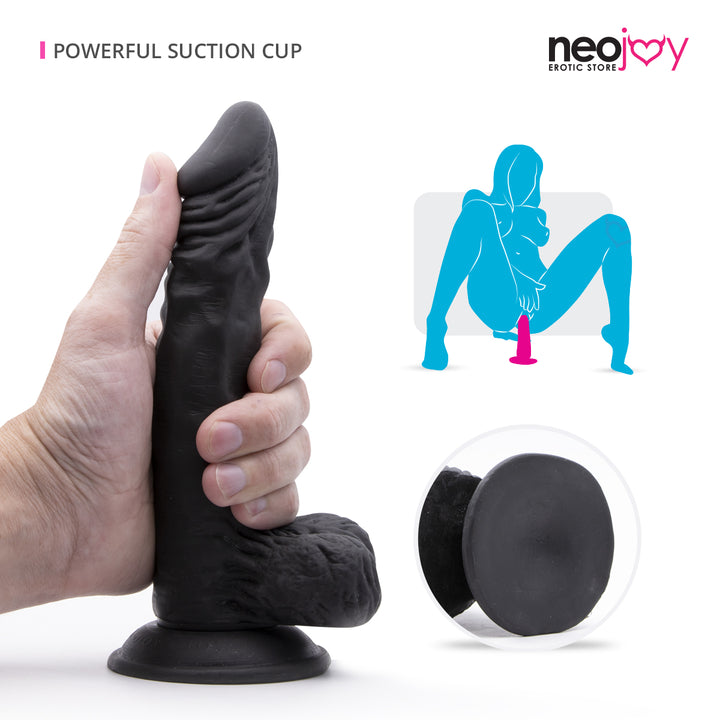 Neojoy 22cm Lover - Schwarz - Realistischer Dildo - lucidtoys.de Dildos