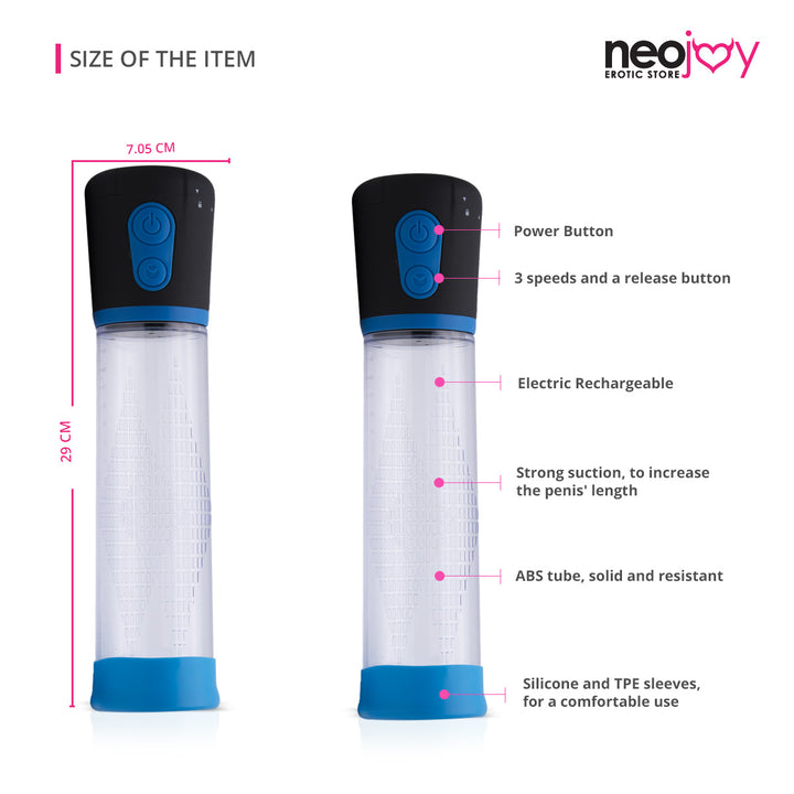 Neojoy Elektrische Penispumpe mit Enhancer - Silikon Lucidtoys.de Neojoy Elektrische Penispumpe mit Enhancer - Silikon Lucidtoys.de