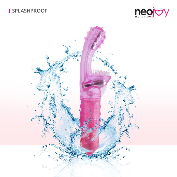 Neojoy G-Clit Tickler Vibrator - Pink Jelly Klitoris G-Punkt Massager - lucidtoys.de G-Punkt-Vibratoren