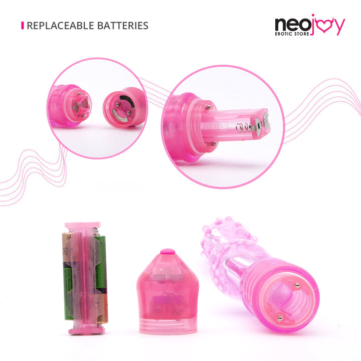 Neojoy G-Clit Tickler Vibrator - Pink Jelly Klitoris G-Punkt Massager - lucidtoys.de G-Punkt-Vibratoren