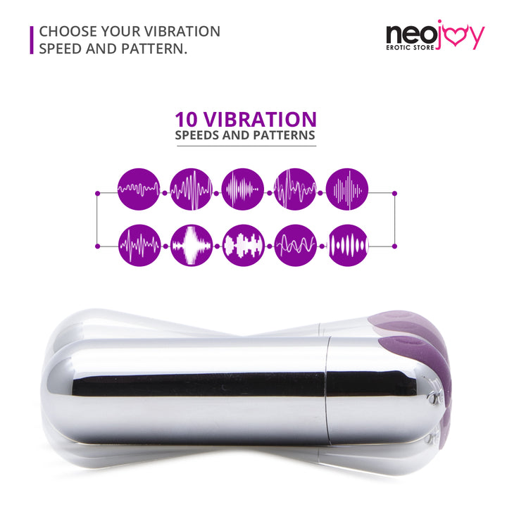 Neojoy Bullet Love (Silber) - 10 Geschwindigkeiten Vibrator - lucidtoys.de Mini Vibrator