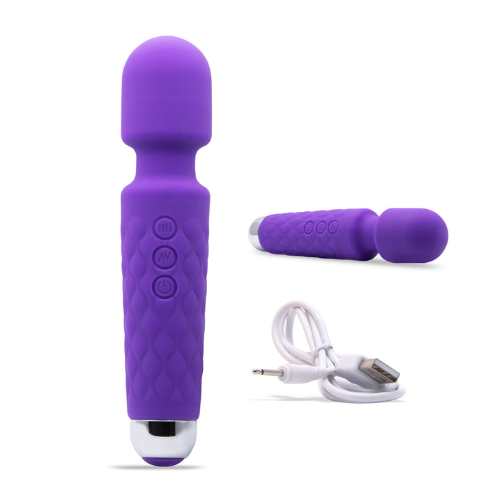 Neojoy Magic Mini-Zauberstab Vibrator - Lila - Stabförmiger Körper Massager - Aufladbarer Klitoris und Vaginal Vibrator - Sexspielzeug für Erwachsene für Frauen