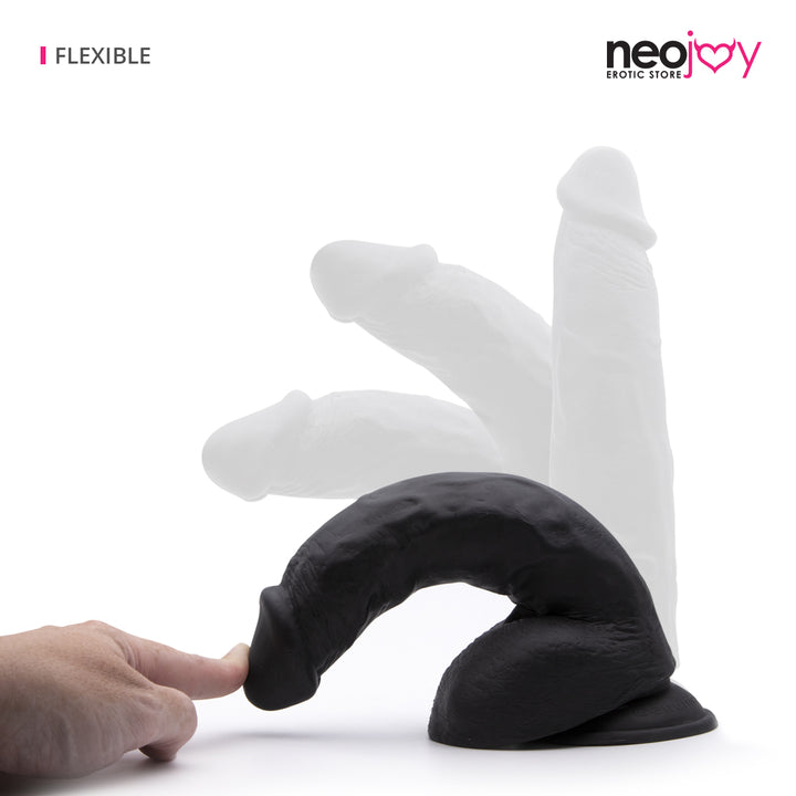 Neojoy 25,4cm Silent Lover - Schwarz - Realistischer Dildo - lucidtoys.de Dildos