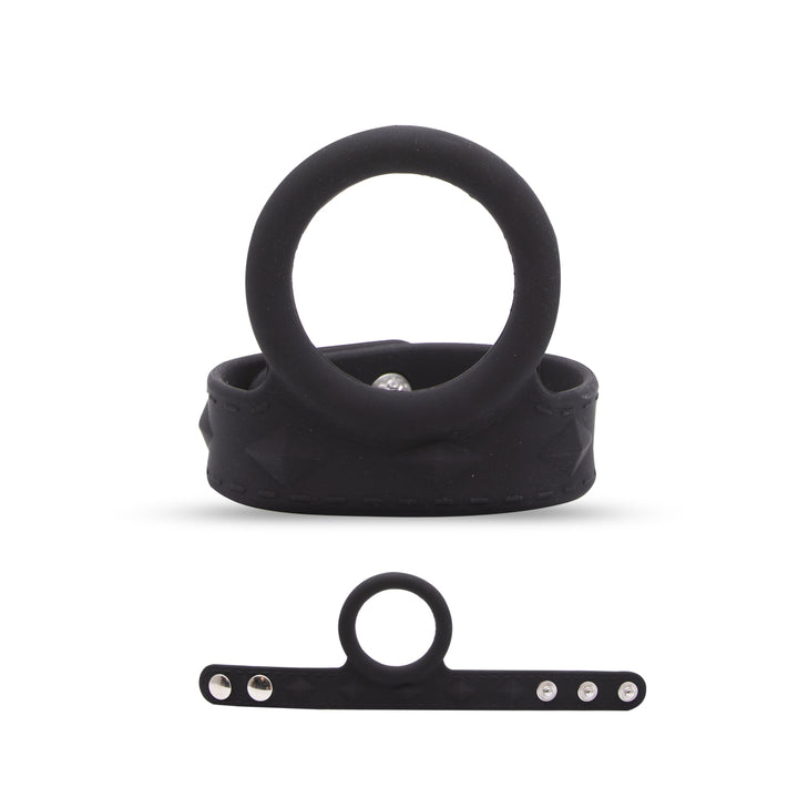 Neojoy Bondage Penis Ring - Silikon Penis Ring mit verstellbarem Riemen - Medium - Elastischer und bequemer wiederverwendbarer Penis-Ring - Sexspielzeug für Paare