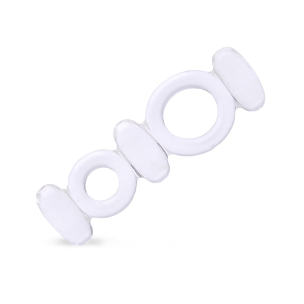 Neojoy Jelly Butterfly Double Ring - Doppel Penis Ring für Sex Verbesserung - Elastischer und bequemer wiederverwendbarer Penis-Ring - Sexspielzeug für Paare