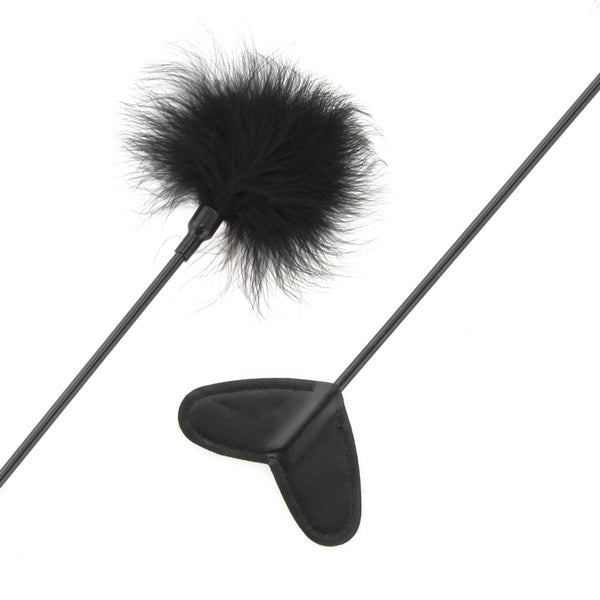 Neojoy Fluffy Crop - BDSM Tickler Spanker - Stimulation für den ganzen Körper - Crop Sexspielzeug für Paare