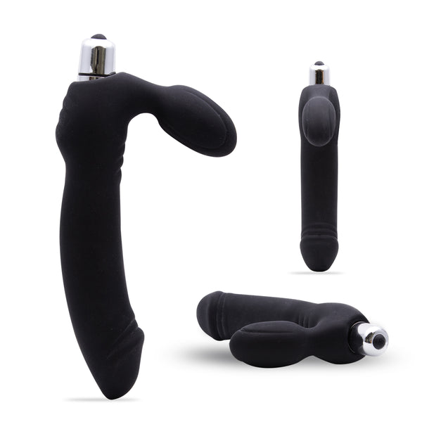 Neojoy Doppeldildo Vibrator Einf?gbare Strapless Strap-On Paar Sex-Spielzeug Schwarz