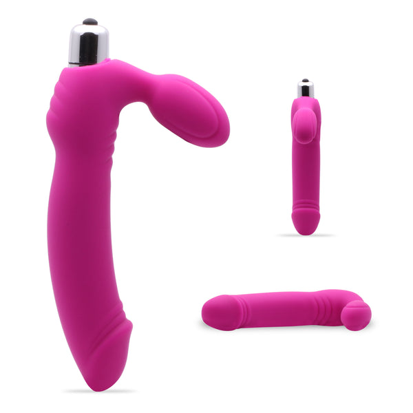 Neojoy Doppeldildo Vibrator Einf?gbare Strapless Strap-On Paar Sex-Spielzeug-Rosa
