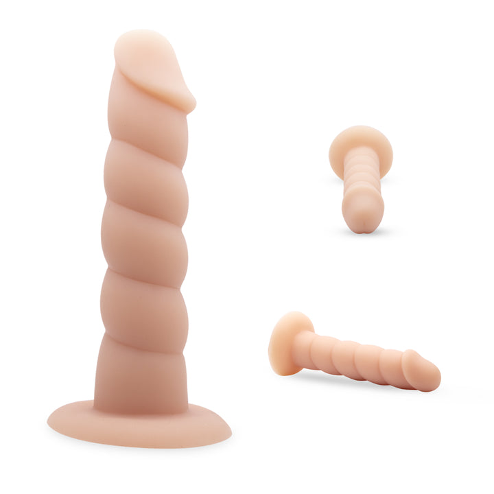 Neojoy 9,25" Twisted Analdildos Beads Saugnapf Strap-on Dildo erwachsenes Geschlechts-Spielzeug