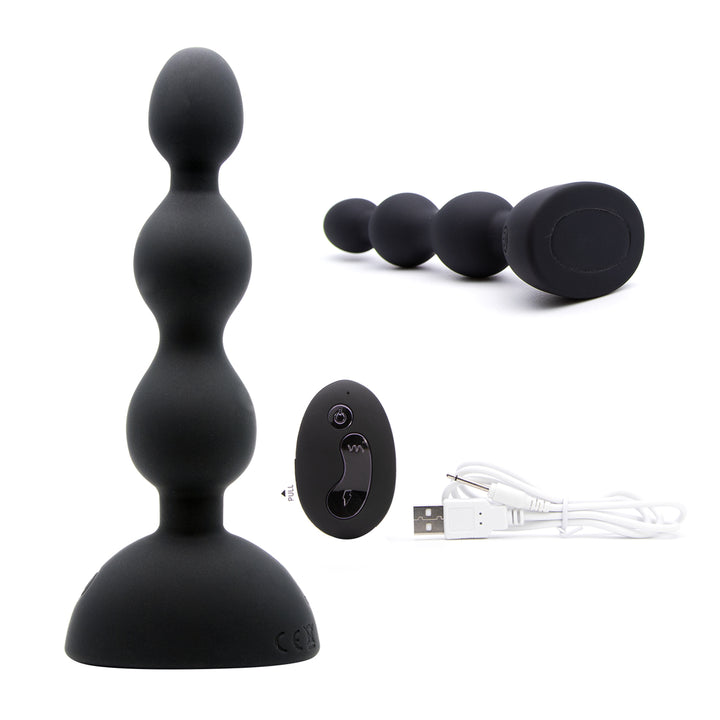 Neojoy Controlled Beads (Klein) - 10 Geschwindigkeiten Anal-Vibrator - Prostata-Massageger?t aus Silikon f?r Prostata - Sex-Spielzeug f?r Erwachsene