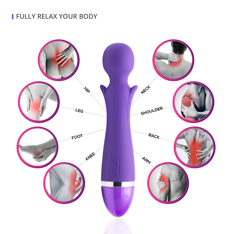 NeoJoy 9 Function Wand - Purple V2/Massager video