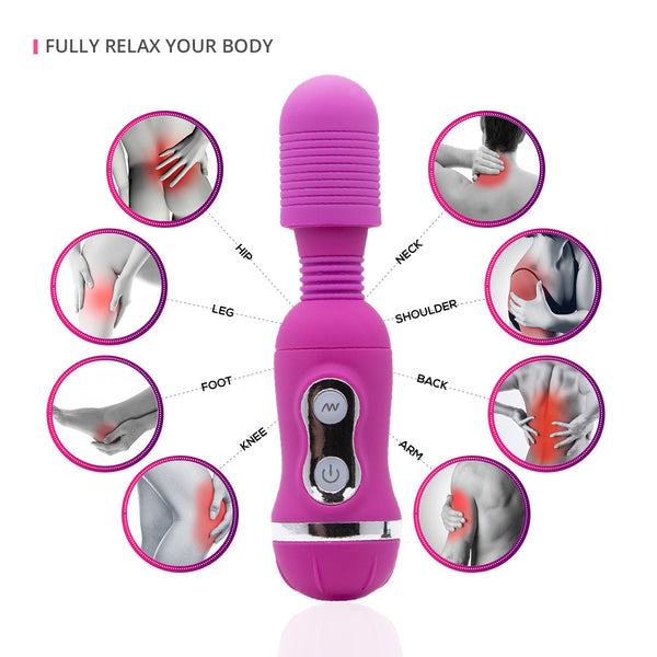 Neojoy - 18 Mini Zauberstab (Lila) V2 / Massagegerät