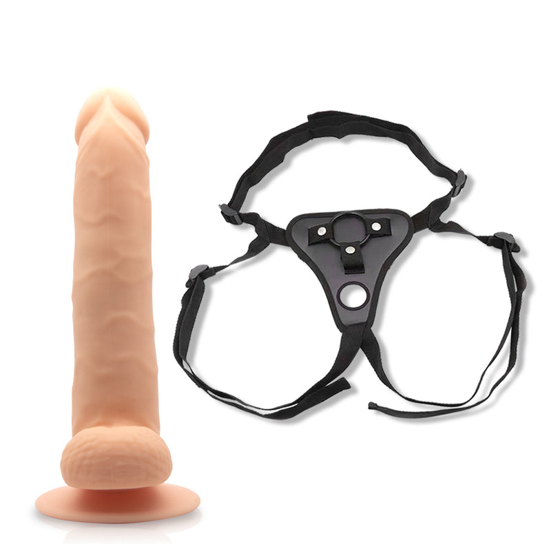 Neojoy Daydream Hochwertiger realistischer Silikon-Dildo Hautfarben mit Saugnapf 17.5cm - 6.8 Zoll 151056+154127 video