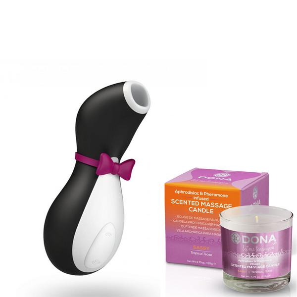 Satisfyer Penguin + Freche Kerze