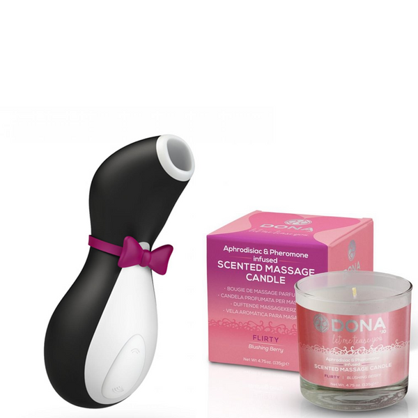 Satisfyer Penguin + Flirty Candle