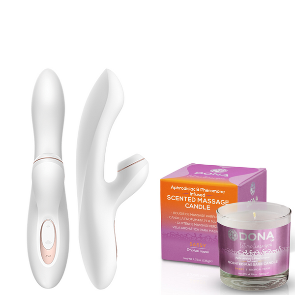 Satisfyer Pro G-Spot Rabbit + Freche Kerze