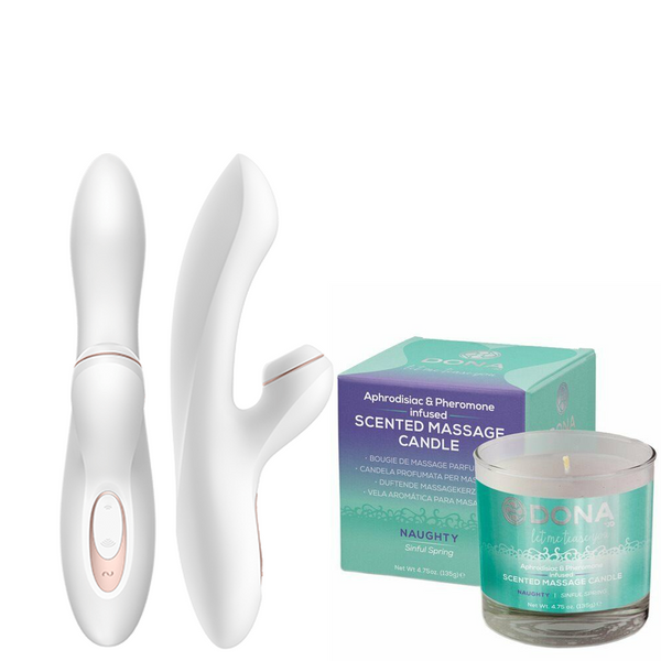 Satisfyer Pro G-Spot Rabbit + Freche Kerze