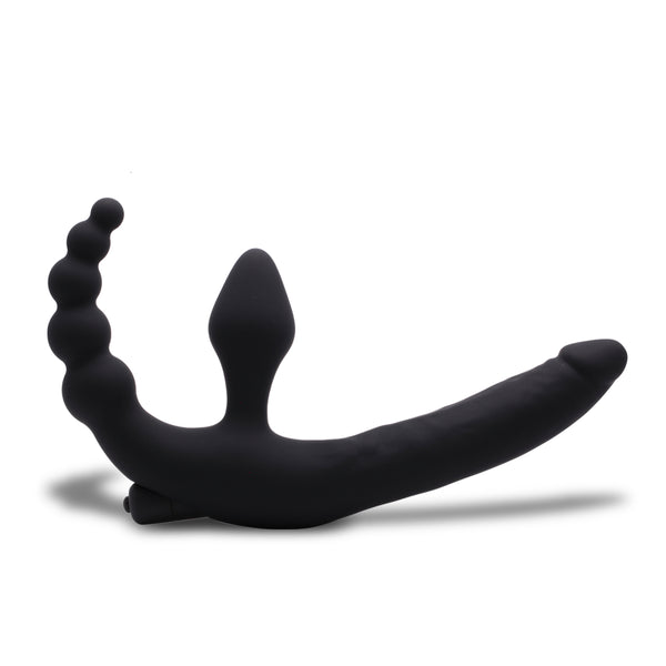 Neojoy Triple-Vibrator mit Analkugeln und Stecker - Schwarz