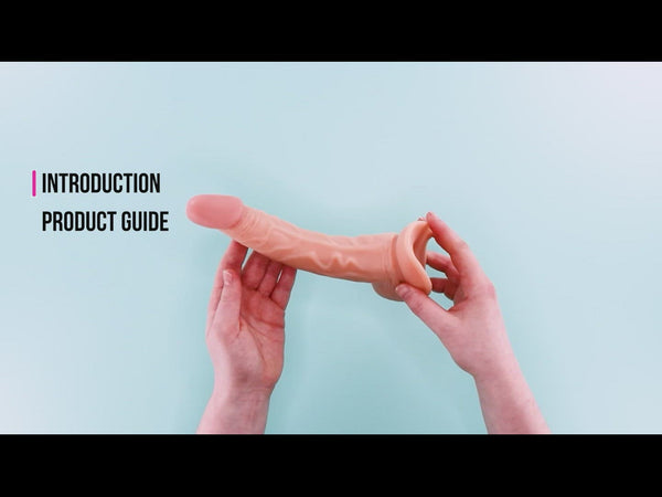 Neojoy - Naturgetreue Superecht PVC Dildo Curved - Fleisch - 19 cm - 7,5 Zoll