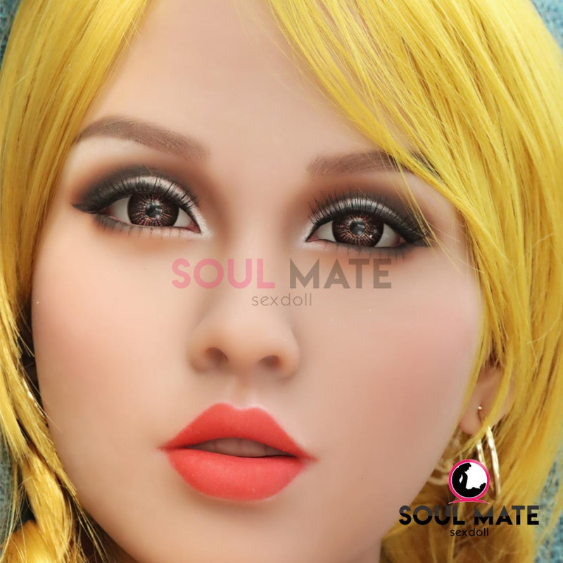 SoulMate - Harmony - Sex-Puppen-Kopf - M16 kompatibel - Hellbraun video