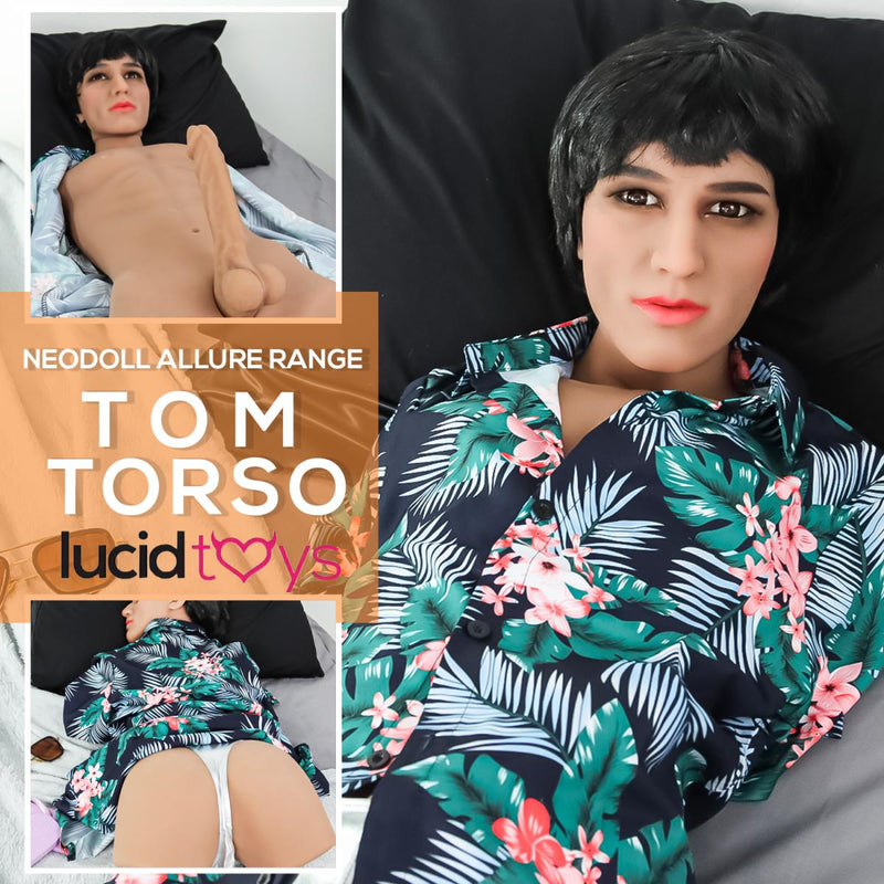 Neodoll Allure - Tom Männlicher Sex Puppentorso - Braun - 17cm Dildo video