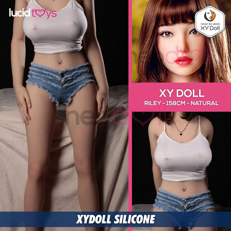 XYDoll - Riley - Silikon-TPE-Hybrid-Sexpuppe - 158cm - Natürlich video