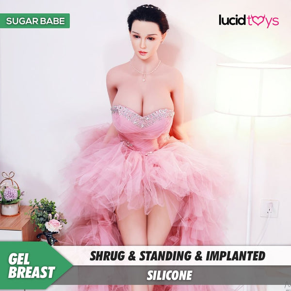 Neodoll Sugar Babe - Veronica - Silikon-TPE-Hybrid-Sexpuppe - Gel-Brust - Uterus - 170cm - Implanted Hair